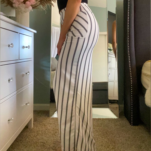 Striped High Low Skirt - Size Small - Picture 3 of 5